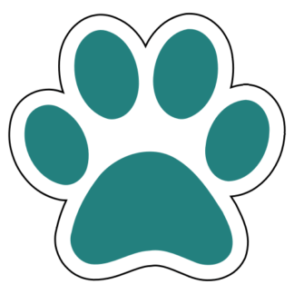 Paw Sticker (Turquoise)